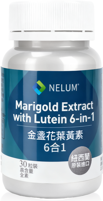 【Nelum 奈蓮營養】游離型葉黃素 6合1 30毫克 蝦紅素 玉米黃素 花青素 玻尿酸 維生素A 胡蘿蔔素 紐西蘭, 1個, 30顆