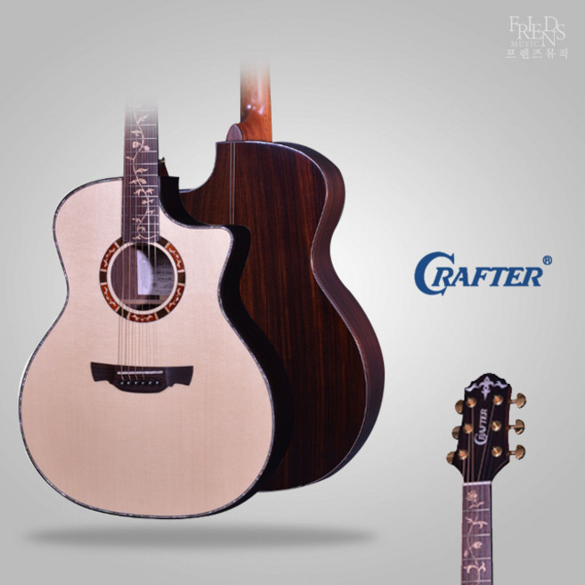 크래프터 KGAE 27 SR PREMIUM 탑백솔리드 통기타 DS-2 PRO PLUS 신형픽업 스텔스튜너 장착, 1개