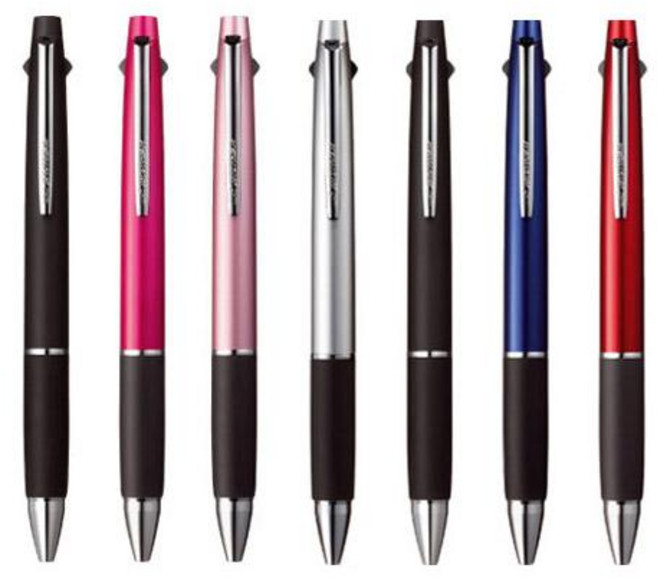 유니 제트스트림 3색 볼펜 SXE3-800-05 0.5mm 멀티펜, [1012953]라이트핑크 0.5mm