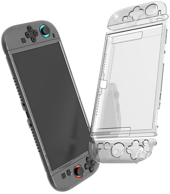NS2 收納包 硬殼包 適用於 Switch2 Switch Oled lite, 1個, 塑膠殼, 透明