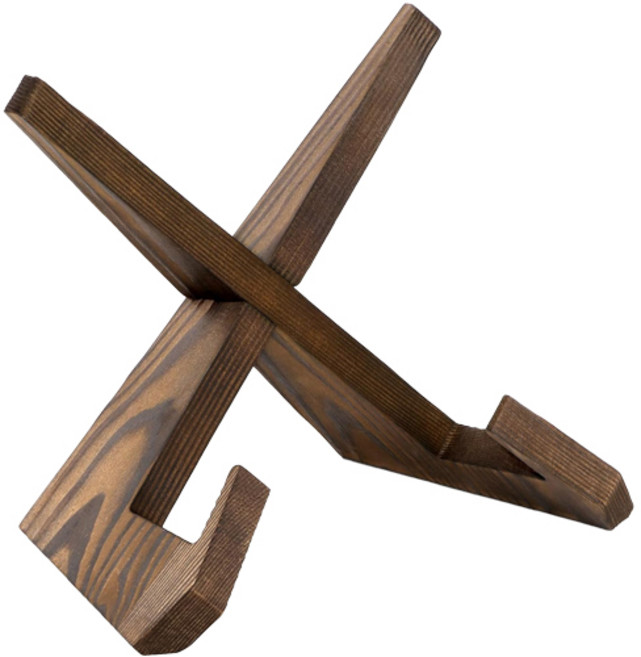 YGG 나무 액자 받침대, 1개, 브라운