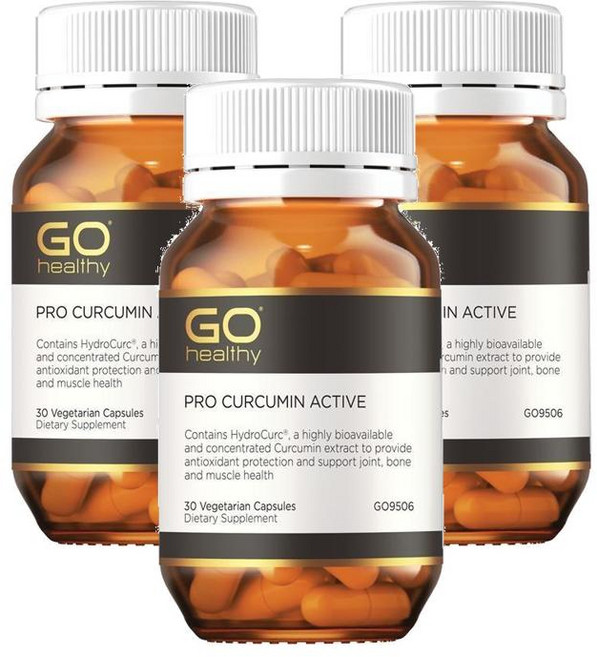 뉴질랜드 고헬씨 GO Healthy Pro Curcumin Active 프로 커큐민 액티브, 30정, 3개