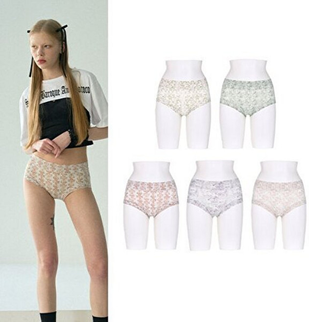 라페어 (단품)라페어 바로크 앤 로코코 나염 팬티(5종)