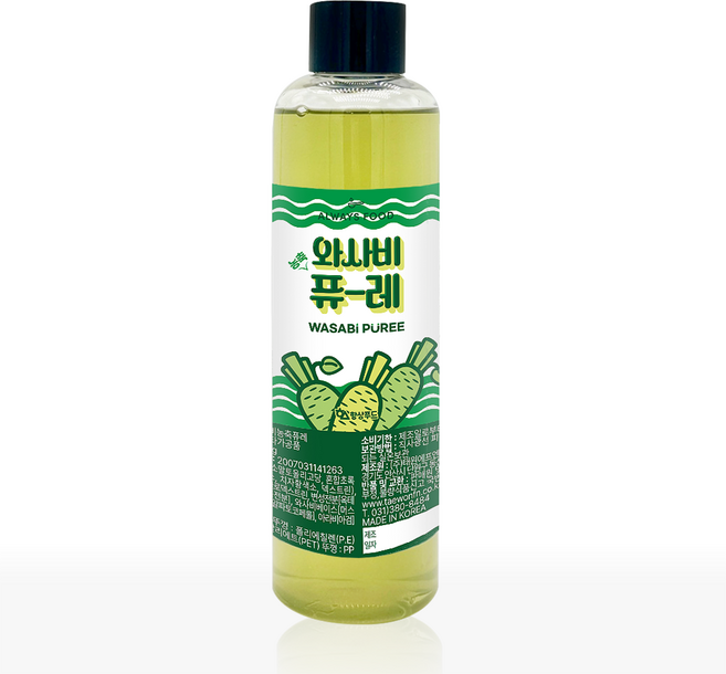 [항상푸드] 와사비퓨레 와사비맛 고추냉이 와사비 시럽 소스 500g, 1개, 500ml