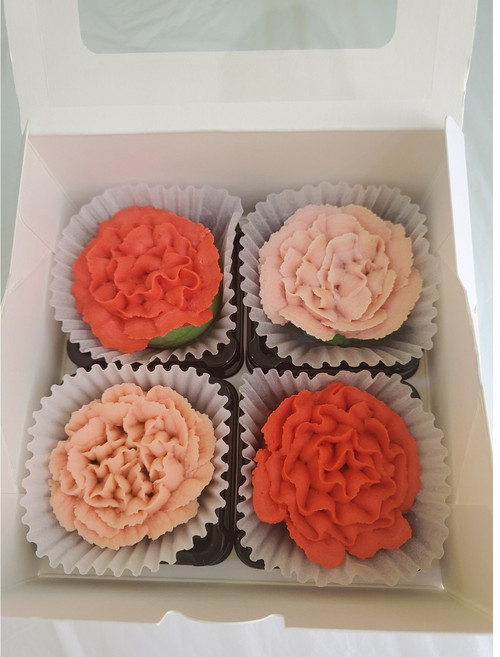 카네이션 앙금쿠키 카네이션쿠키세트 어버이날 스승의날, 1세트, 카네이션앙금쿠키4구세트