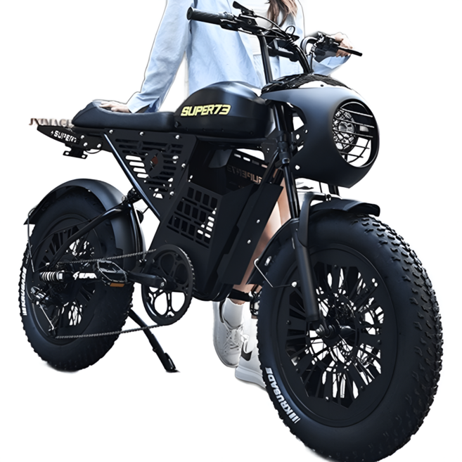 이스턴 레트로 전기자전거 400W 고속모터 시마노 7단 유압 디스크 20인치 광폭 타이어 13Ah~35Ah, 옵션5. 레트로, 스틸