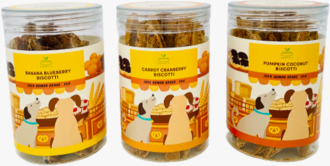 [브루클린펫코] 강아지 수제 비스코티 세트 A (90g ), 3개