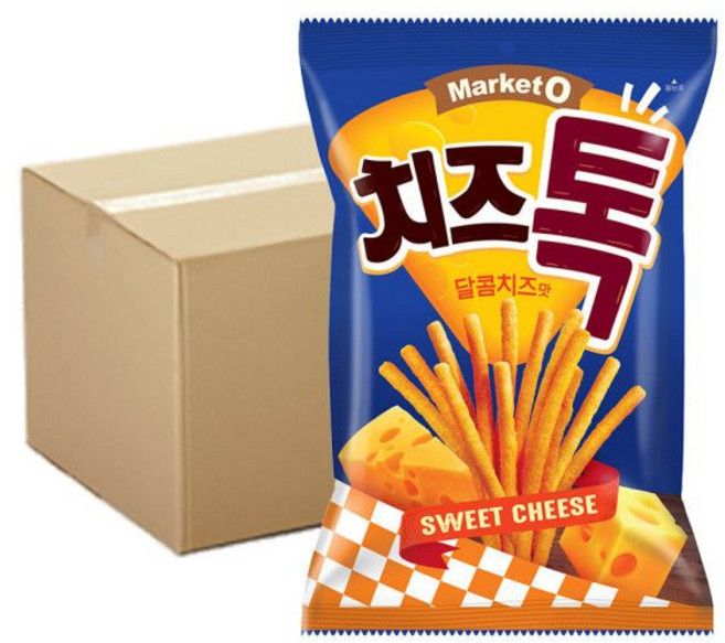 오리온 마켓오 치즈톡 달콤치즈맛 80g x12개 (1박스), 1개