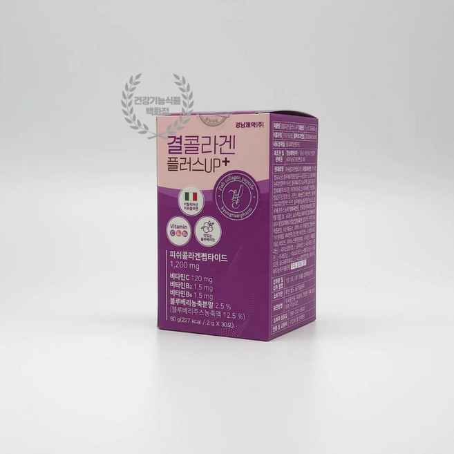 피부콜라겐 피부관리 비오틴 히알루론산 저분자콜라겐펩타이드 경남 결콜라겐 플러스업 30포 1개, 60g, 1세트