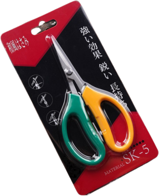 꽃누리가드너 황록 숏 잎눈 원예 가위 15cm, 1개
