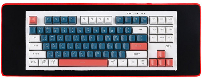 지클릭커 멤브레인 WKPS80 87키 텐키리스 무소음 블루투스 무선 키보드 장패드 세트, Gundam RC2