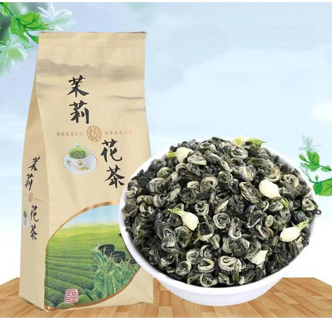 자스민 녹차 꽃차 유기농 자스민차 잎, 500g, 1개, 1개입, 500g