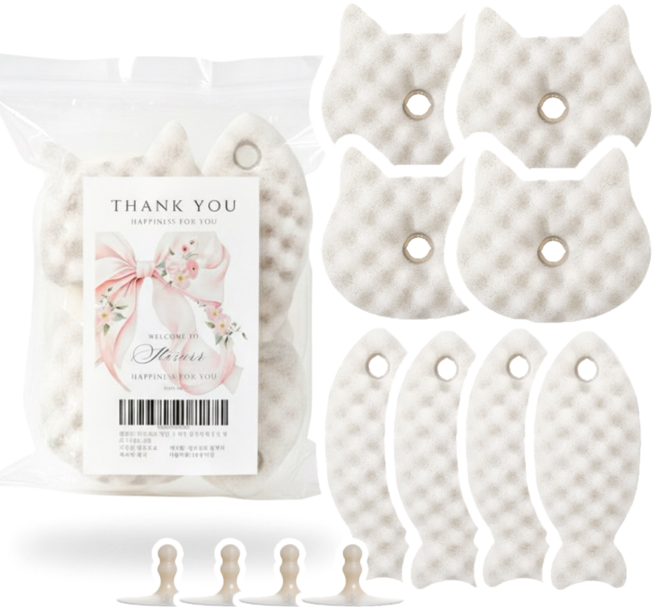 하루르르 주방 화장실 청소 설거지 수세미, 4세트, 2개