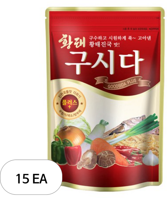 북설악 황태 구시다 플러스 조미료, 1kg, 15개