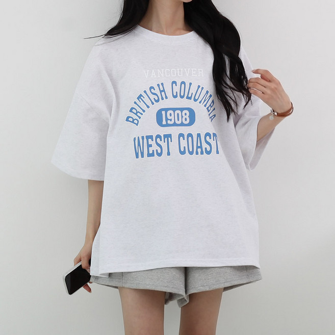 루나샵 벤쿠버박스 반팔 오버핏 티셔츠