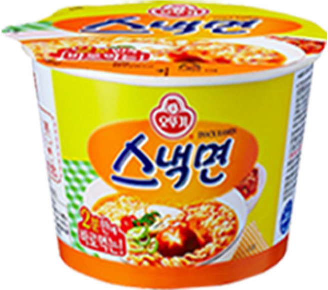 오뚜기 스낵면 큰컵 6개 컵라면 야식 캠핑 간식스낵면