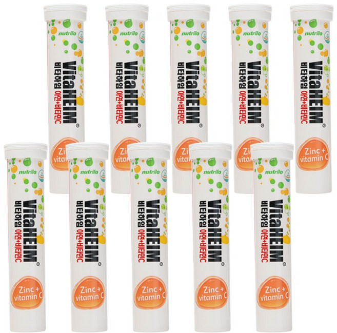 비타하임 발포비타민 아연 비타민 20정, 10개