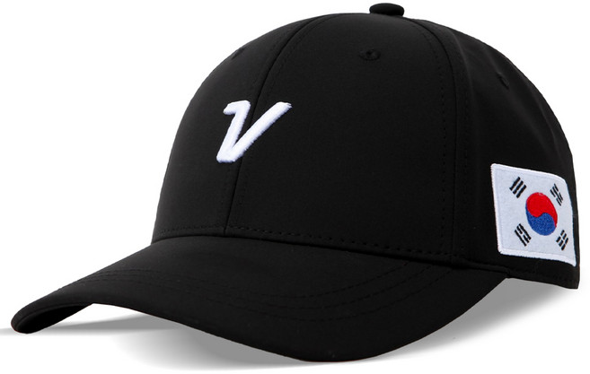 볼빅 골프 모자 태극기 건곤감리 볼캡 코리아 에디션, 블랙, 1개