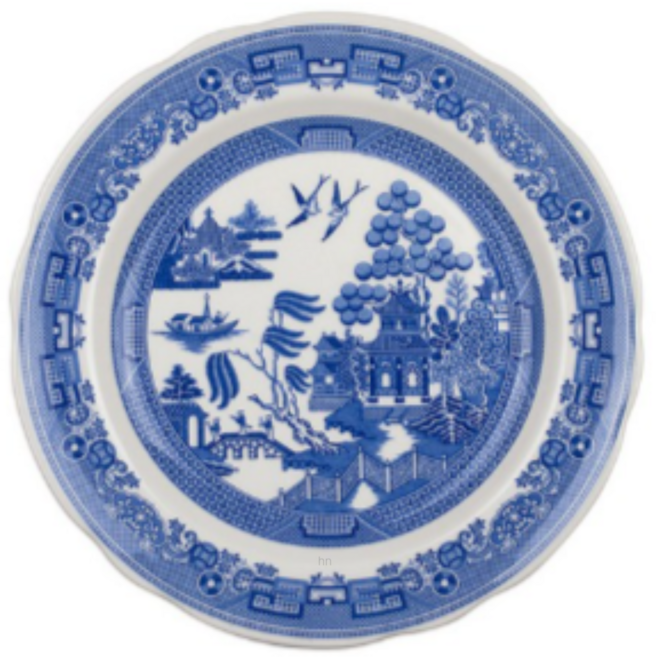 포트메리온 스포드 블루룸 접시, WILLOW(윌로우), 5개