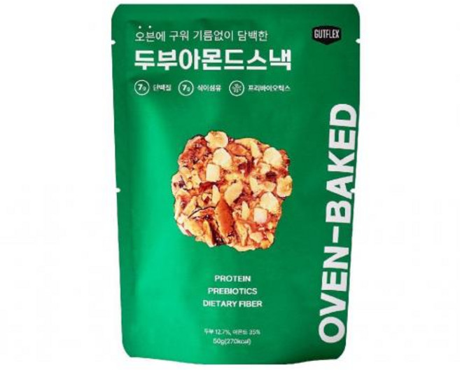 두부아몬드스낵, 10개, 50g