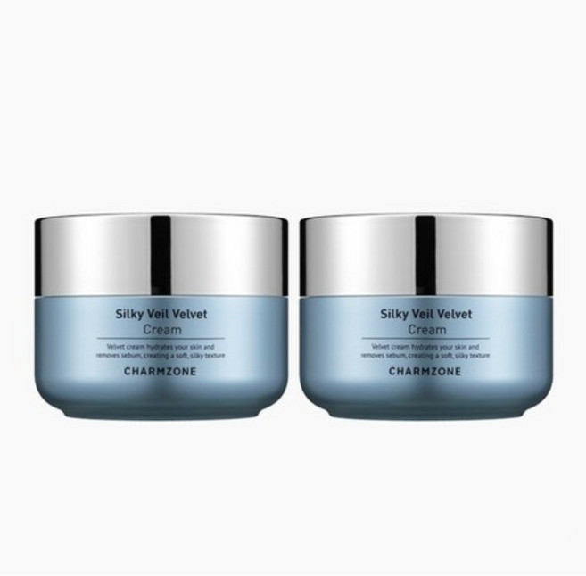 참존 실키 베일 벨벳 크림, 2개, 50ml