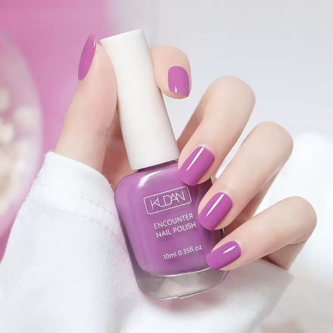 물 타입 매니큐어 떼어내는 탑코트 (초고속 건조 / 무취 / 노건조) - 피부톤 업 & 투명한 광택, 1개, 51g, 09#소녀 퍼플