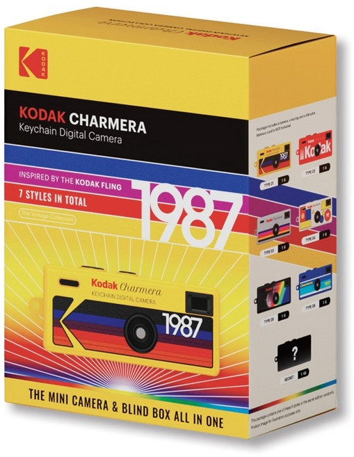 柯達 KODAK CHARMERA 迷你鑰匙圈相機, 1個, 盲盒相機1台(隨機出貨/不含記憶卡), 柯達盲盒相機