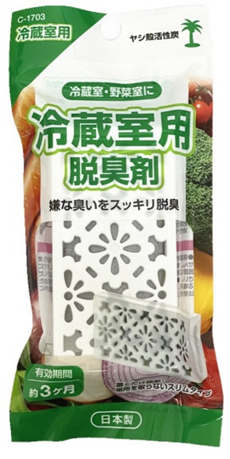 不動化學 冷藏室用脫臭劑, 1個, 冷藏室用芳香劑(綠)