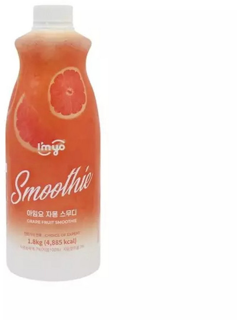 아임요 자몽 스무디 1.8kg 세미 후르티 베버시티 딸기스무디 망고스무디 자몽에이드 키위주스 자두에이드, 1개