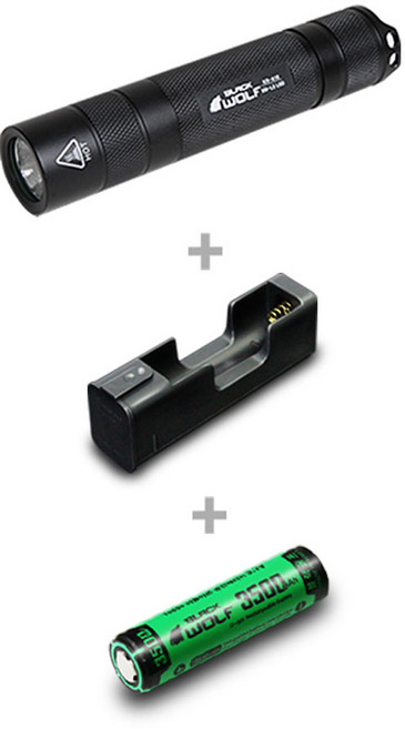 KR-A10 블랙 A세트 3500mAh 자전거라이트 랜턴 충전기, 1개