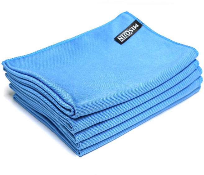 미소진몰 윈도우 크리너 블루 극세사 손걸레, 10개, 40x60