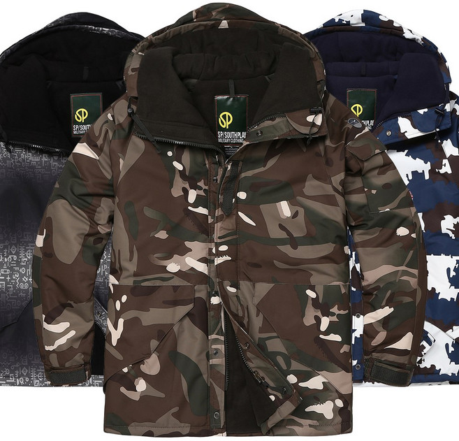샤인힐즈 남녀공용 방수 방풍 브라운 밀리터리 보드복 자켓 SP9906