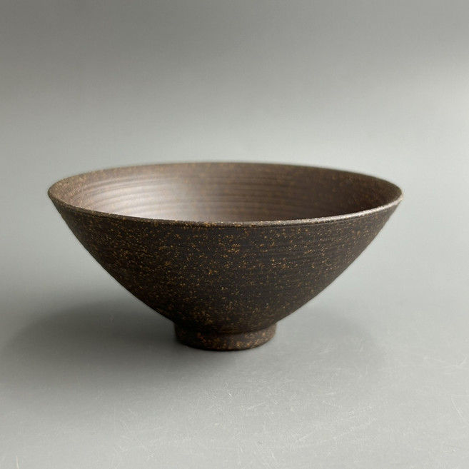 原礦老岩泥 日式清酒杯 品茗杯 功夫茶道泡茶杯具, 斗笠杯(原陶色), 1個