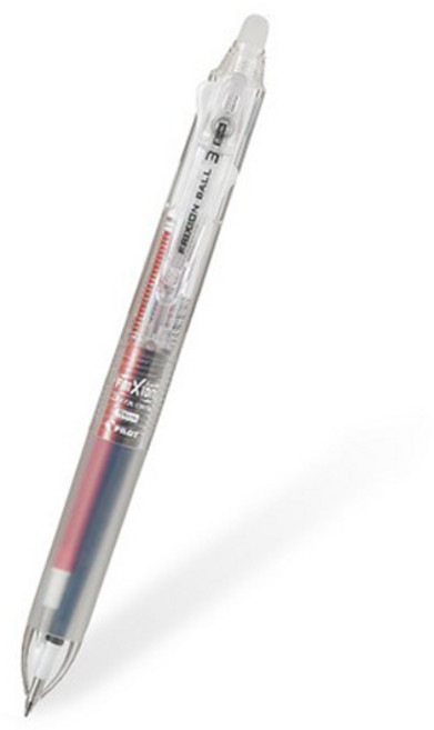파이롯트 프릭션 슬림 3색 다색펜 0.38mm, 투명, 1개