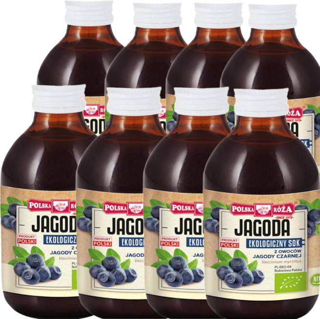 1979폴스카로자 유기농 빌베리 원액, 8개, 250ml