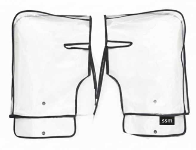 [썬스타마켓] 오토바이 방한토시 방수 비닐커버, 투명, 1개