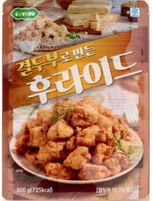 결두부로 만든 후라이드 (냉동) 300g, 1개
