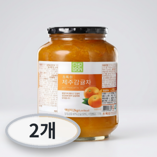 초록원 제주감귤차, 2kg, 2개, 1개입