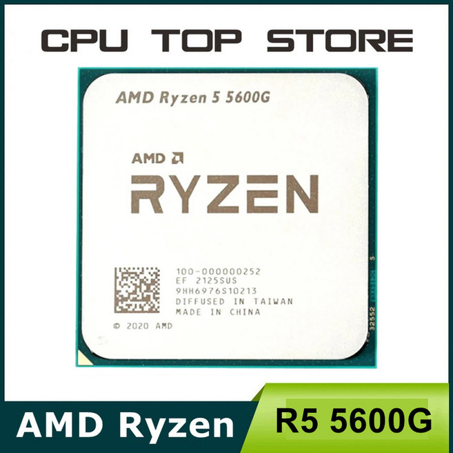 AMD Ryzen 5 5600G R5 3.9GHz 6 코어 2 스레드 65W CPU LGA AM4 선풍기 없음