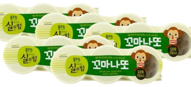 풀무원 꼬마나또 김조림 간장소스맛 3입, 5개, 89.7g