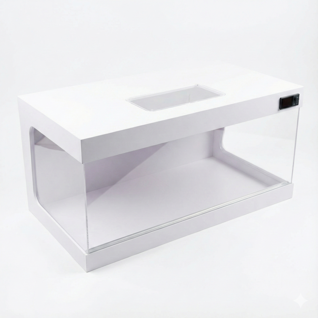 클리어뷰 자동온도조절포맥스사육장 3자 90x45x40cm 거북이 도마뱀사육장, 1개, 화이트