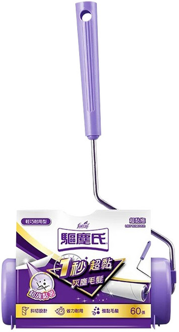 驅塵氏 超黏拖 黏貼式滾筒拖把, 1個