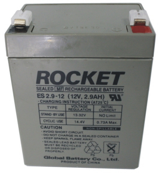 로케트 연축전지 납축전지 ES 2.9-12 (12V 2.9AH) 완구 전동차 배터리, 1개, 1개입