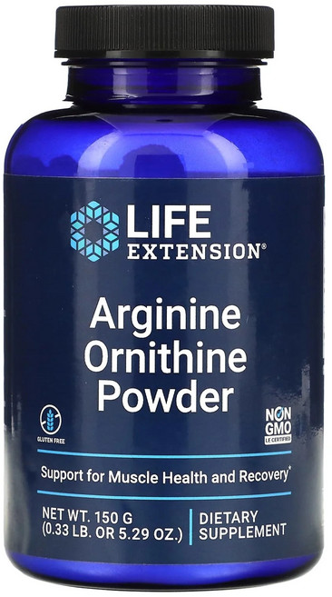 라이프익스텐션 아르기닌 오르니틴 파우더, 150g, 1개