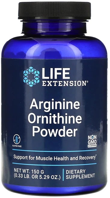 라이프익스텐션 아르기닌 오르니틴 파우더, 150g, 1개 - 쿠팡