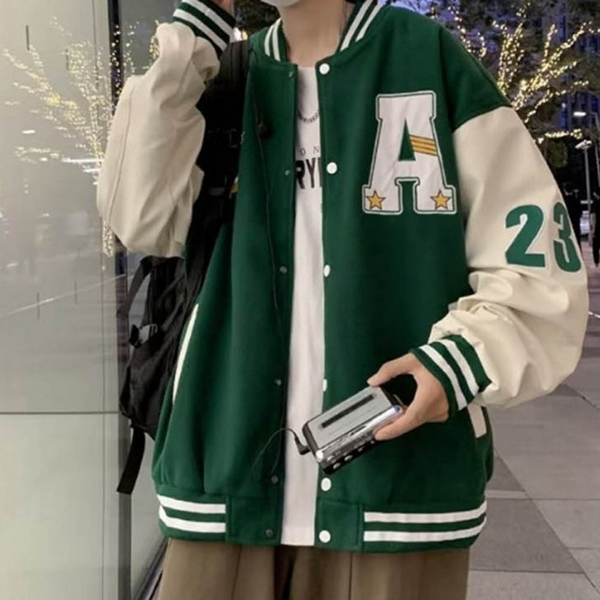 남여 공용 스타디움 점퍼 오버핏 간절기 아우터 야구 잠바