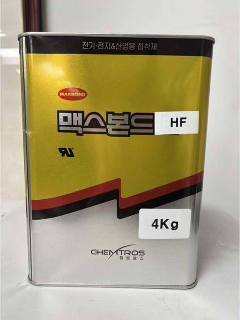 MAXBOND 4KG大桶裝工業級自熄性黏著劑 GB-508W UL94V-0 替代HB-268 絕緣/固定/導熱膠, 1個