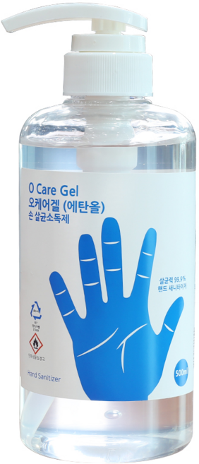 보건소/병원 납품용 손소독제 오케어겔 62% 500ml, 1개