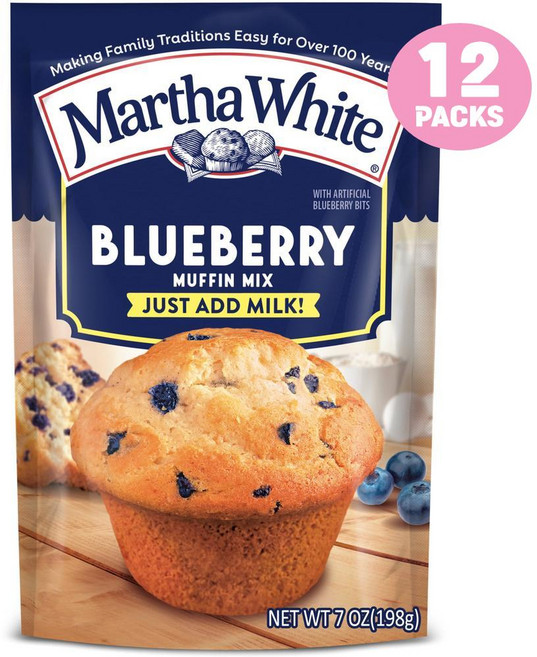 마사화이트 블루베리 머핀 믹스, 12개, 198g