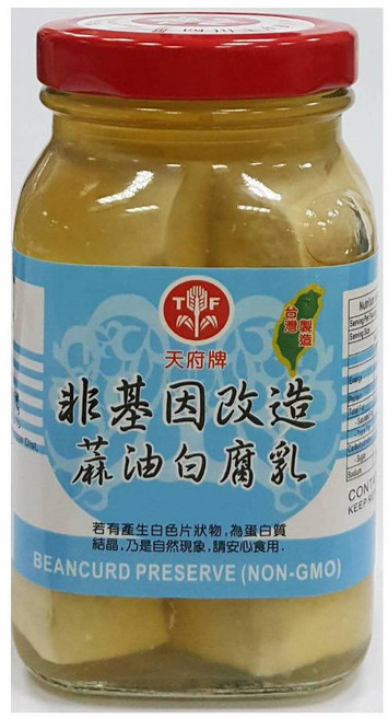 天府牌 非基改豆腐乳, 1個